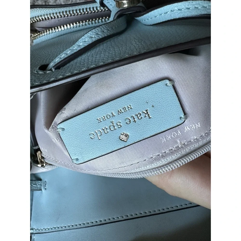 Kate Spade Mint Green Leather Backpack Purse